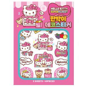산리오 귀여운 헬로키티 캐릭터 유아 어린이 마꾸 마스크 판박이 데코 스티커 놀이