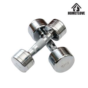 홈트러브 고밀도 크롬 도금 덤벨 5kg 세트