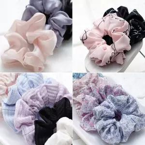 꼬마또래 (국내제작) 미니 헤어스크런치 곱창끈 밴드 똥머리 슈슈 머리고무줄