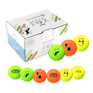어반폭스 2피스 비비드 무광볼 오렌지 옐로우 그린 칼라볼 캐릭터볼 골프공 24알