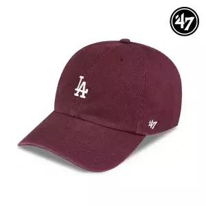 47브랜드 LA 다저스 스몰 로고 MLB 엠엘비 볼캡 야구 모자 다크 마룬 B-BSRNR12GWS-KMA