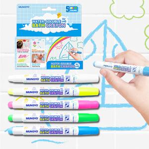 [오피스스쿨] 문교 욕실크레용 5색 / 크레용 / 크레파스 / 목욕놀이 / 타일크레용