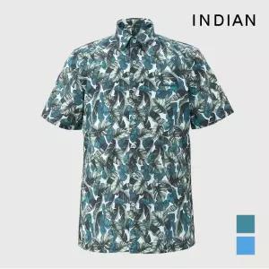 [하프클럽/인디안]인디안 알로하 프린트 반팔셔츠_MITNSYM4201