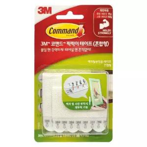3M 코맨드 17203 찍찍이 테이프 혼합 24입(5488)
