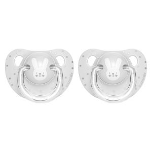 스와비넥스 휘게 아나토미컬형 쪽쪽이 3단계 실리콘 래빗 그레이, 2개