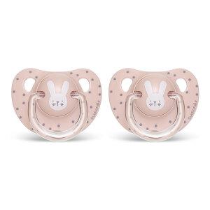 스와비넥스 휘게 침독예방 아나토미컬형 쪽쪽이 3단계 실리콘 래빗 핑크, 2개