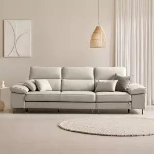 [쉐우드가구] 디바인 이태리 천연통가죽 소파 4인용