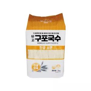 몽고식품 구포국수 진공소면 3kg 1box(6개)