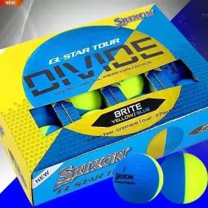[스릭슨] Q-STAR 투어 디바이드 골프볼(3피스)(옐로우/블루)