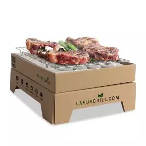 꾸버스 투타임 일회용 그릴 숯불 바베큐그릴 캠핑 피크닉 야외 미니 화로