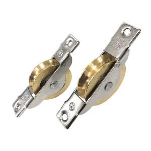 신주 오메가 호차 30mm 36mm 슬라이딩 도어 하부 레일용 황동 미닫이문 홈로라