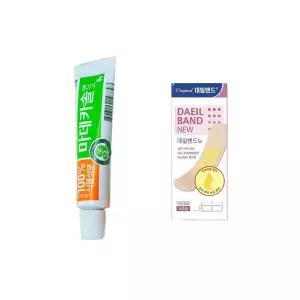 동국제약 100% 식물성분 마데카솔 상처 연고 8g 1개 + 대일밴드 표준형 8매