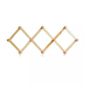 KR리빙 원목 자바라 옷걸이 미끄럼방지 고무링 행거 다용도 코트랙