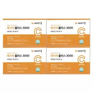비타민마을 메가씨 플러스 3000 3g x 90포 4개 / 써클