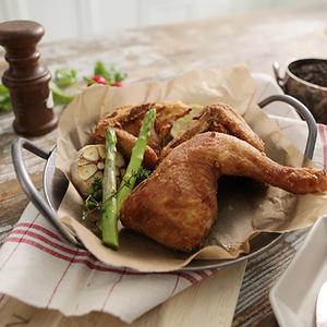 [야들리애] 얇은 껍질 옛날 후라이드 치킨 반마리, 1팩+1팩 / 야식 안주 에어프라이어 간식