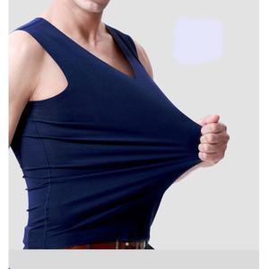 남성 심리스 쿨나시 여름 V넥 무봉제 아이스 런닝속옷 이너티 빅사이즈