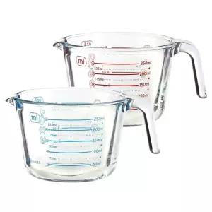 아이락 내열 유리 계량컵 250ml/컵/계량/베이킹/개량/계랑/눈금/병/카페/게량/비이커/커피/비커/물/용기