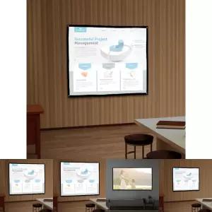 이동형 빔프로젝터 스크린 120 90cm 4:3비율/이동식스크린/이동식빔스크린/강의/회의/영상/영화/휴대용