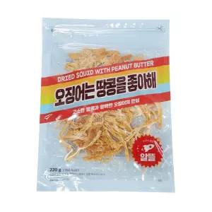 정화식품 오징어는 땅콩을 좋아해 220g 건어물 술 안주