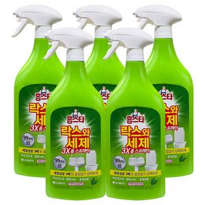 엘지생활건강 홈스타 락스와세제 3X 폼스프레이 후레쉬향 900ml 5개 / 욕실청소 세정제