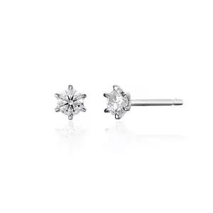 [엘벨라]14K 랩다이아몬드 1부 6프롱 이어링(LE2004)