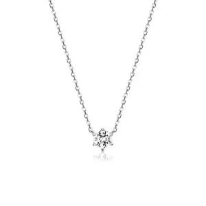 [엘벨라]14K 랩다이아몬드 3부 6프롱 목걸이(LN3006)