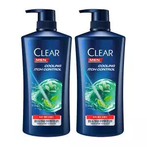 클리어 맨 쿨링 이치 컨트롤 샴푸 650ml 2개