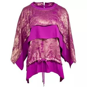 [데시데](의정부점)골드포일 루즈핏 블라우스 DOW103