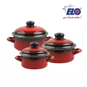 ELO 빨강법랑 3종 일반형 14cm+16cm+18cm