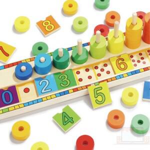 무지개 수쌓기타워 고리끼우기 쌓기놀이 링끼우기