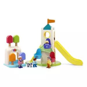 플레이모빌 주니어:아이스크림 가게와 놀이터(71703)