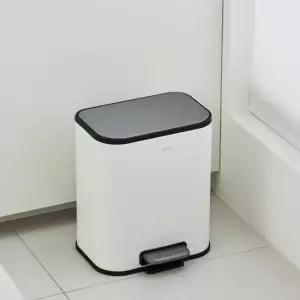 한샘 시그니처 페달 휴지통 5L 화이트