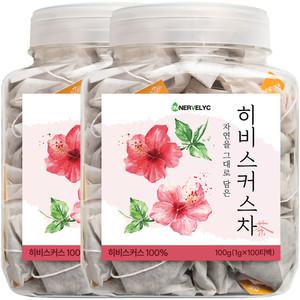 이너블릭 히비스커스 100티백 X 2개 PLA 친환경 필터 1500만 티백 판매 돌파