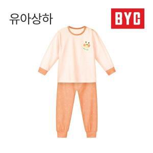 BYC 9부 편면 순면 유아 상하세트 실내복 여아동 내의 BCF0058