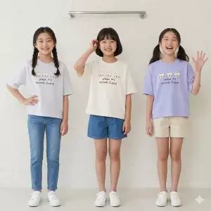 [보리보리/말괄량이]애니멀반크롭01 주니어의류 여아옷 초등학생의류