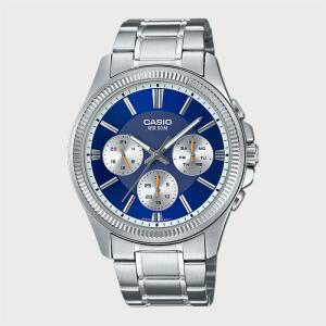 CASIO 카시오 MTP-1375D-2A1 딥블루 클래식 정장 메탈 남성시계