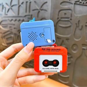 소리담는 키링 레트로 미니 녹음 장난감 녹음기 완구 음성 재생 키홀더