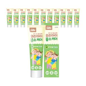 키즈세이프 우리아이 불소케어 치약 60g, 12개