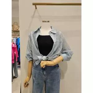 [NS홈쇼핑][SI]시스루 스트라이프 블라우스(SHK2149DBB)[35200045]