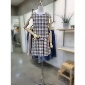 [NS홈쇼핑]ABFZ[2컬러]넥라운드 체크 민소매 원피스(ABZ2QO10)[35229627]