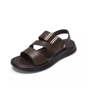 [하프클럽/무크]엠.무크 제프리 투웨이 소가죽 샌들 다크브라운 517313502FL