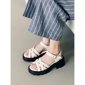 [하프클럽/무크]여화 우마 청키 캐쥬얼 샌들 3colors