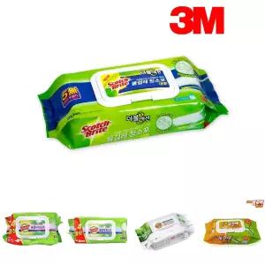 (더블액션 대형) 3M 스카치 브라이트 물걸레 청소포/막대/걸레/청소용/바닥/대용량/청소/물티슈/특대형
