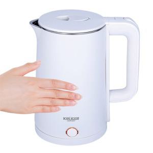 크루거 듀얼레이어 무선포트 2L KRK-3199W 화이트 이중단열 전기 주전자 커피 포트