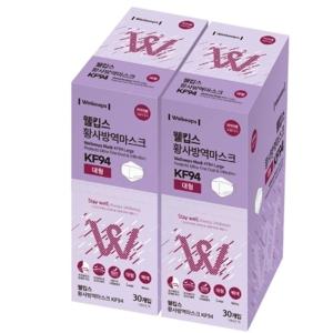 웰킵스 KF94 대형 마스크, 30개x 2