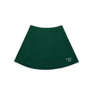 [말본골프] 부분 플리츠 레터링 스커트 그린 138858211