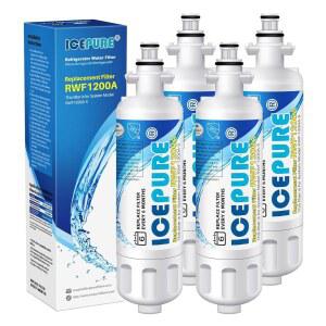 ICEPURE 46 9690 ADQ36006101 Replacement for LT700P, Kenmore ADQ36006102, RFC1200A RWF1200A WSL 3 LFXS24623S LFXS30766S LFXC24726D LFXC24726S S Refrigerator Water Filter 4PACK