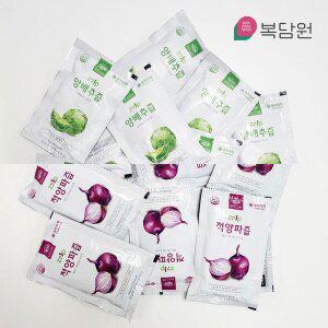 [아이홈푸드][복담원] 국내산 양배추즙/적양파즙 100ml x100포 (벌크,실속형)