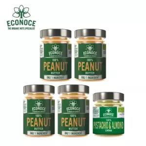 [에코노체]유기농 땅콩버터300g 4+피스타치오 아몬드175g 1
