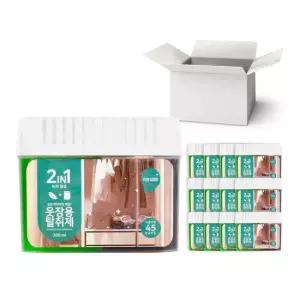2 IN 1 옷장용 탈취제 녹차 참숯 1박스 300mlX12개입